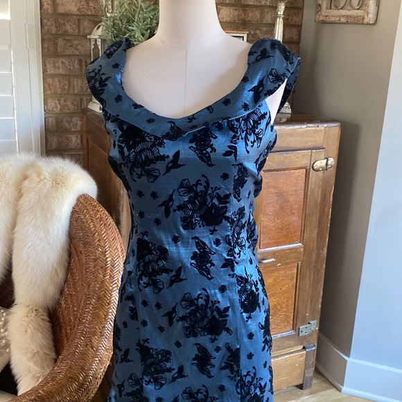 VOODOO VIXEN ROCKABILLY RETRO 50'S SWING STELLA BIRD FLOWER PENCIL DRESS DRA2471 - Picture 3 of 13